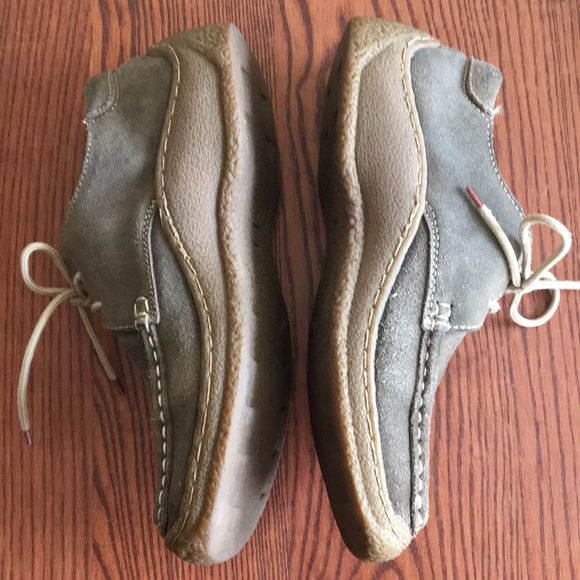 Olive shoes - leather - Picture 2 of 4
